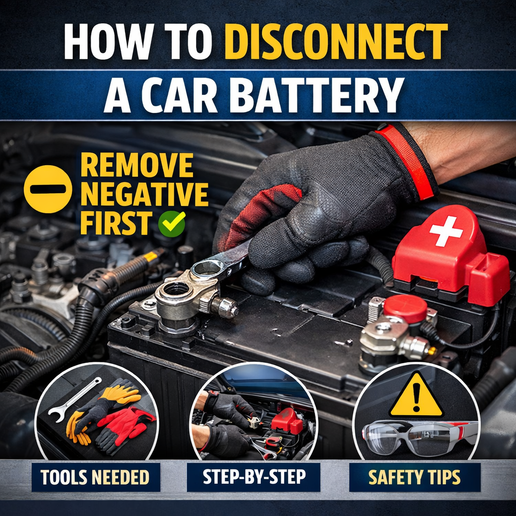 How to Disconnect a Car Battery Safely (Step-by-Step Guide) 2026