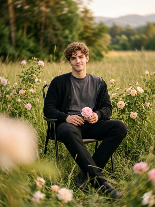 Pastel Meadow Calm Portrait