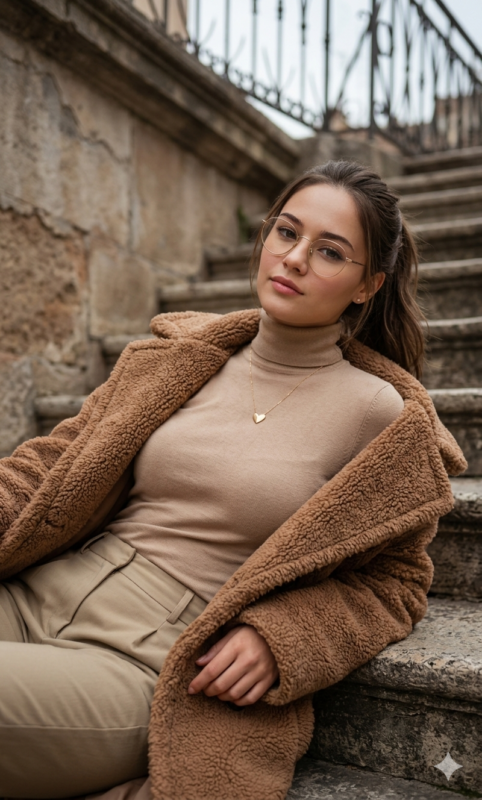 Elegant Staircase Portrait