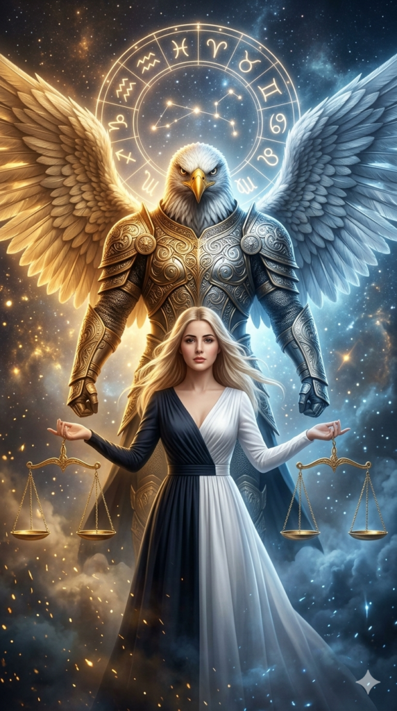 Celestial Justice Guardian AI Fantasy Portrait Prompt