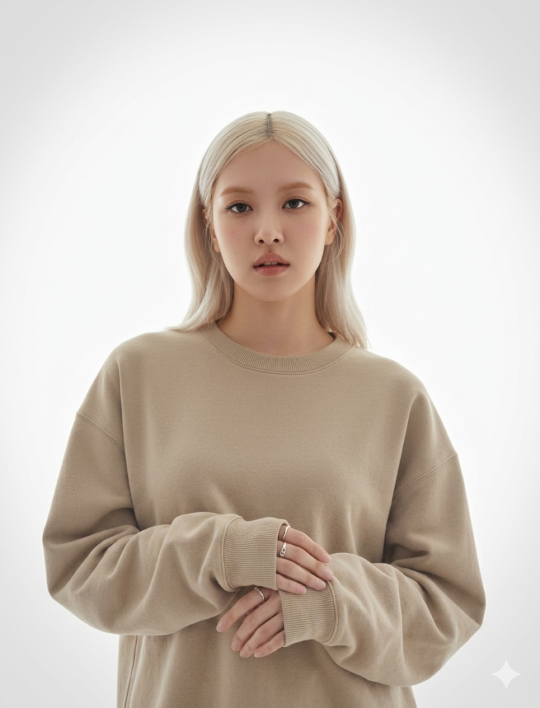 Clean White Editorial Portrait