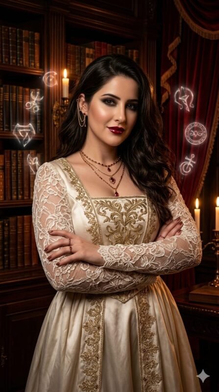 Cinematic Gothic Witch Portrait AI Prompt