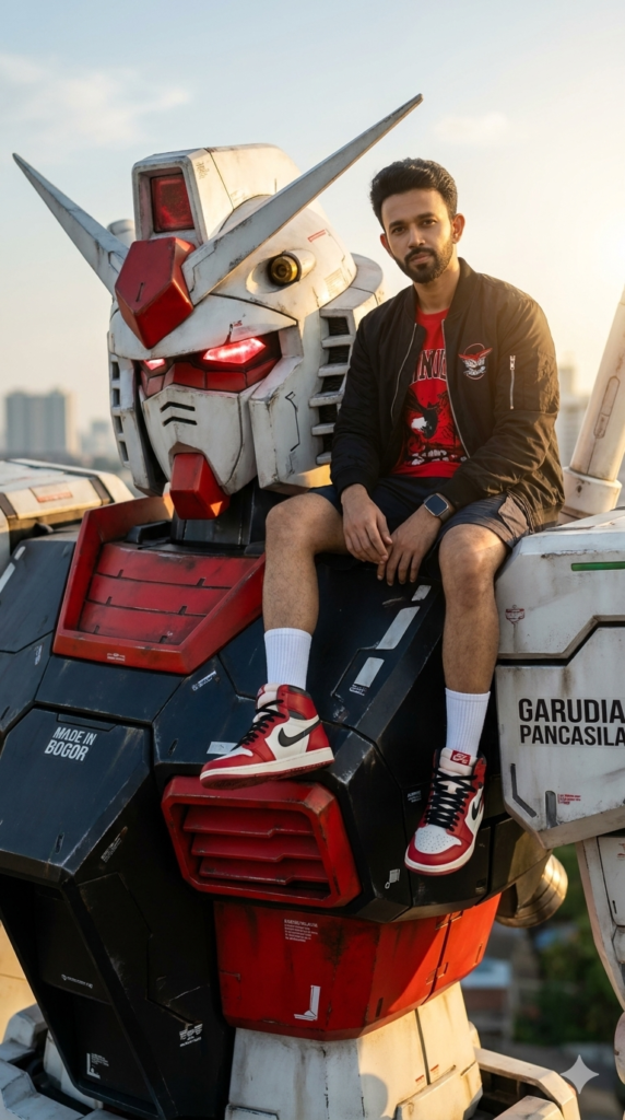 Gundam Style Mecha Portrait AI Prompt