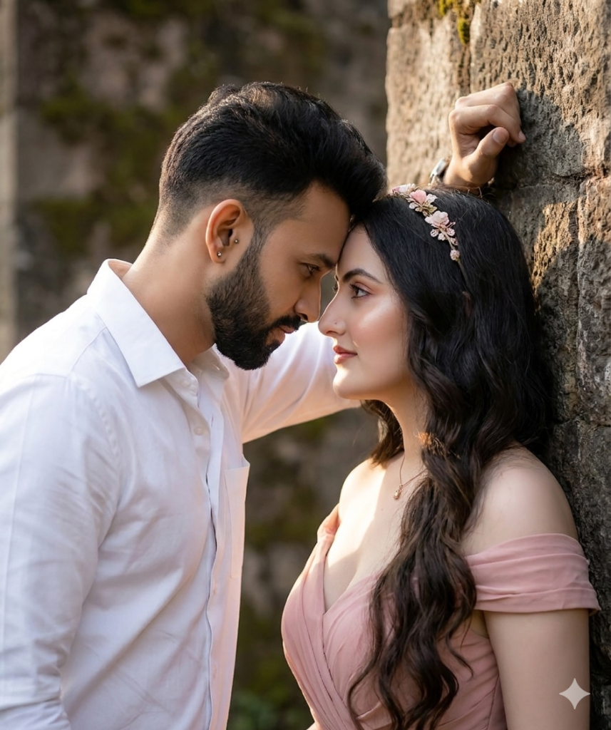 Romantic Couple Portrait AI Prompt