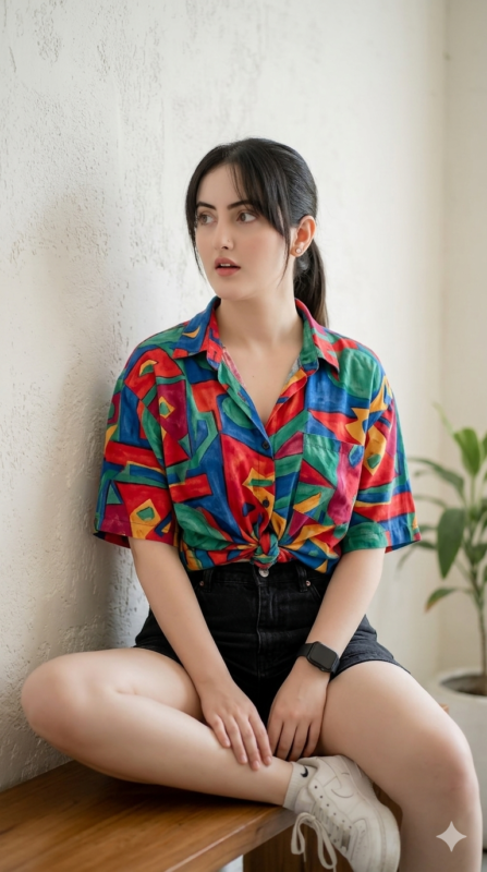 Casual Aesthetic Girl Portrait AI Prompt