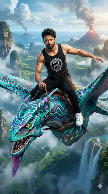 Pandora Flying Dragon Cinematic AI Prompt