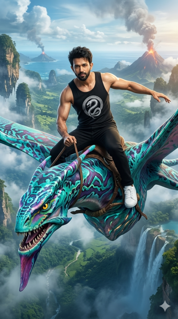 Pandora Flying Dragon Cinematic AI Prompt