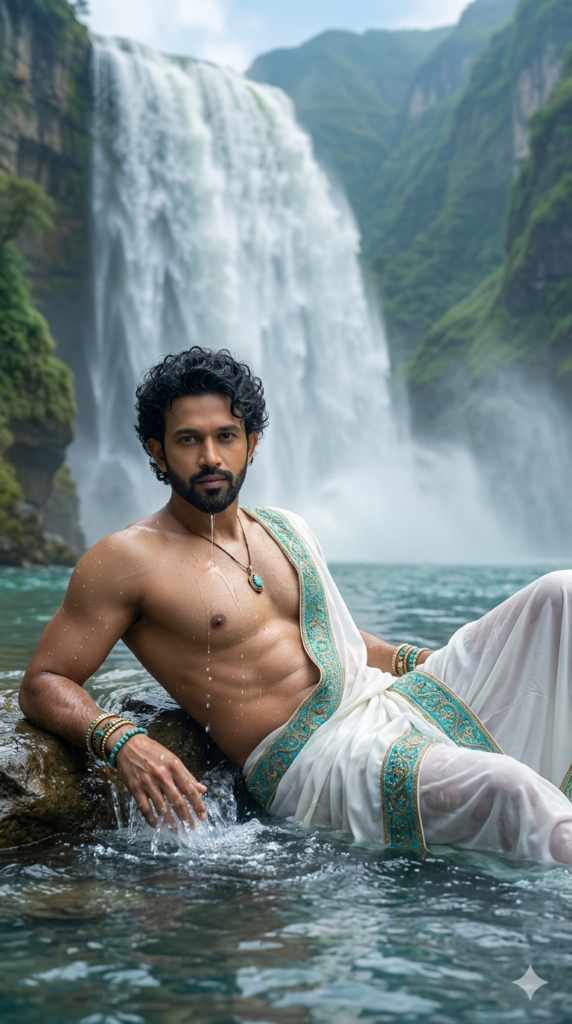 Mythological River God Fantasy Portrait AI Prompt