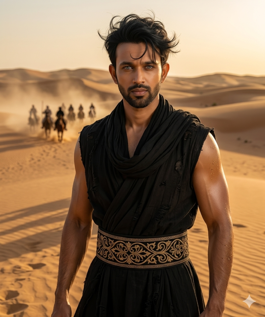 Desert Fantasy Warrior AI Prompt
