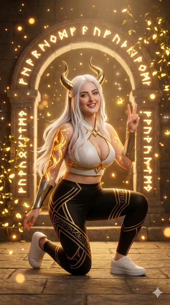 Mystical Demon Girl Fantasy AI Portrait Prompt