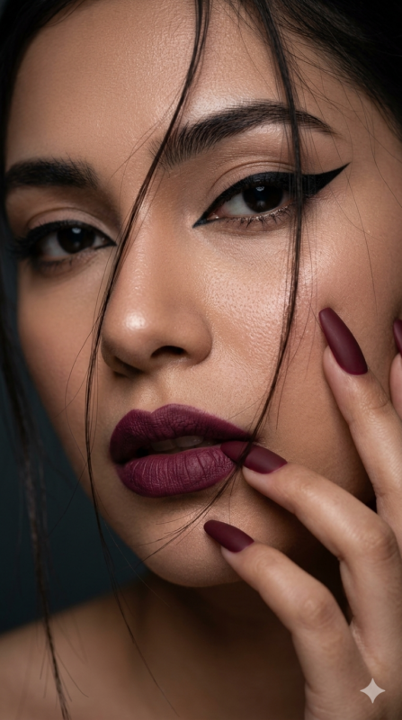 Extreme Macro Beauty Portrait AI Prompt