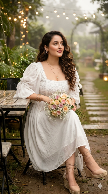 Dreamy Garden Café Fashion AI Prompt