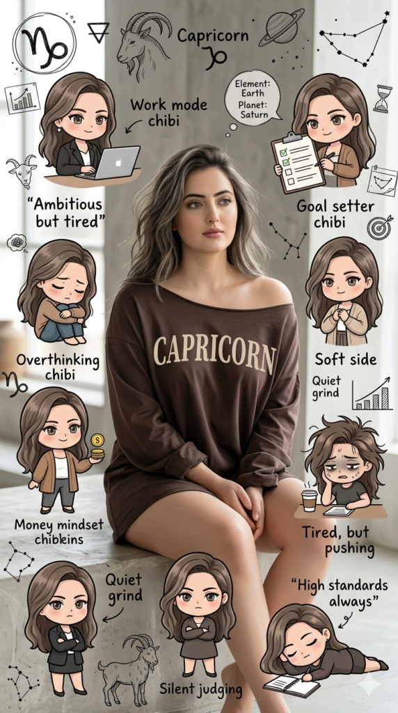Capricorn Aesthetic AI Portrait Prompt