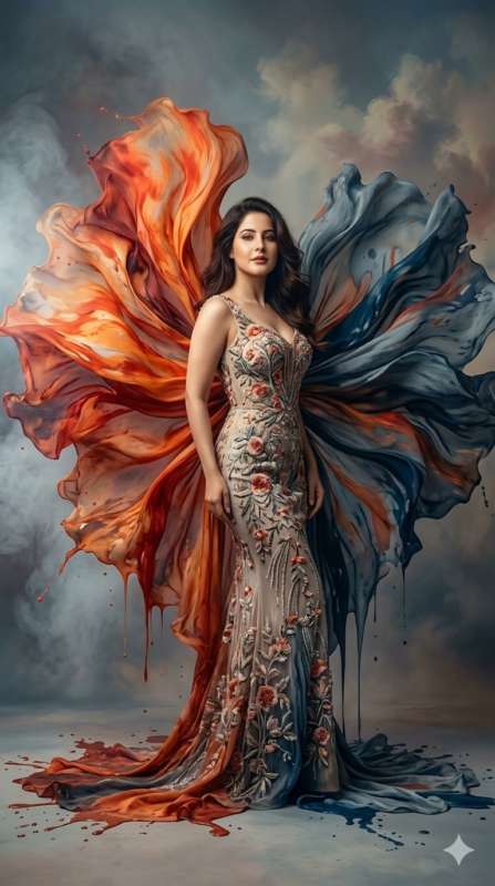 Surreal Fabric Wave Fashion AI Prompt