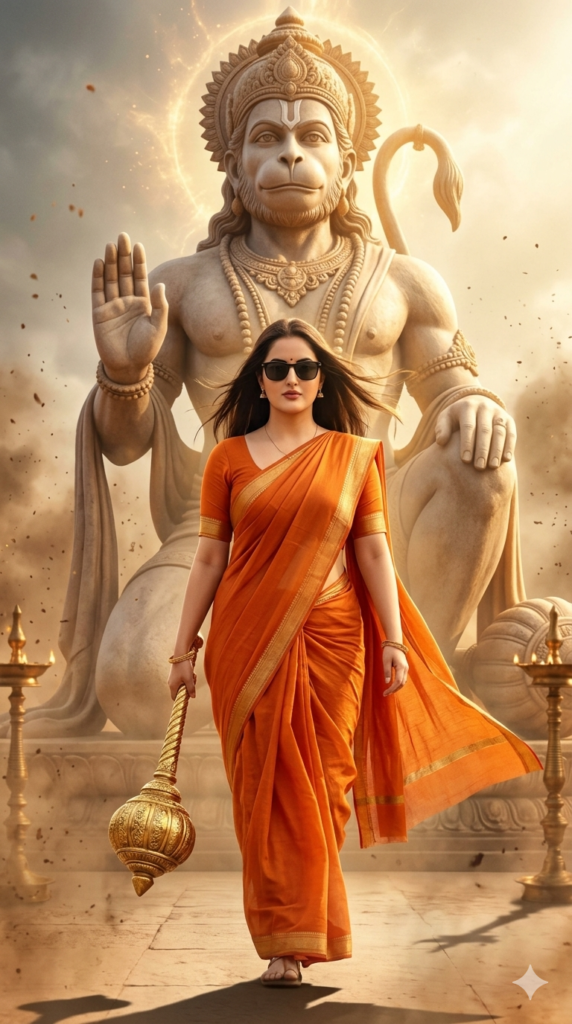 Hanuman Devotional AI Woman Prompt
