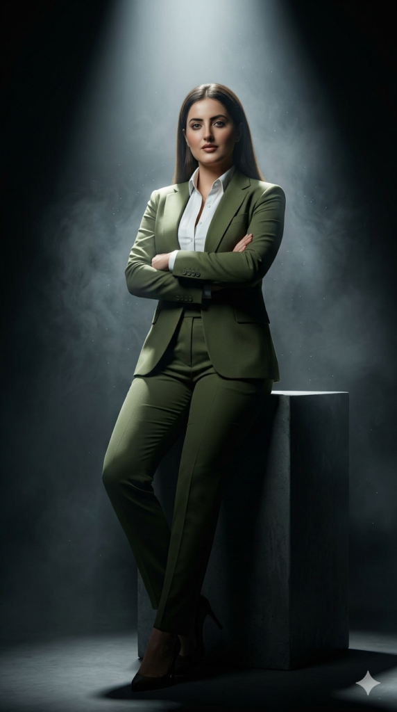 Cinematic Studio Suit Portrait AI Prompt
