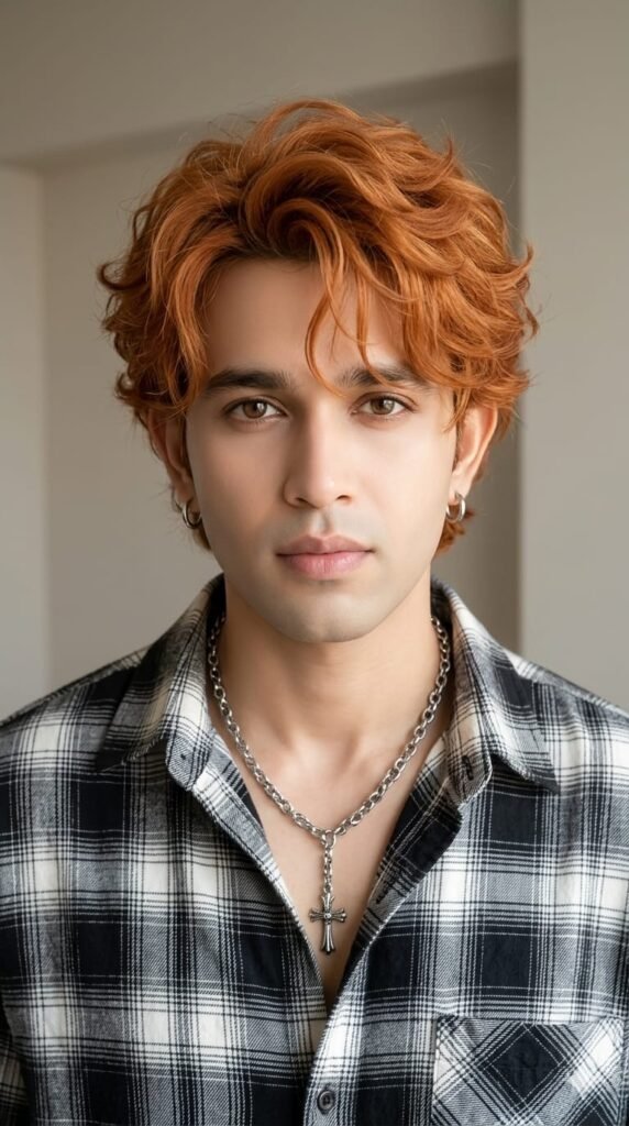 Handsome Male Model Indoor Portrait AI Prompt