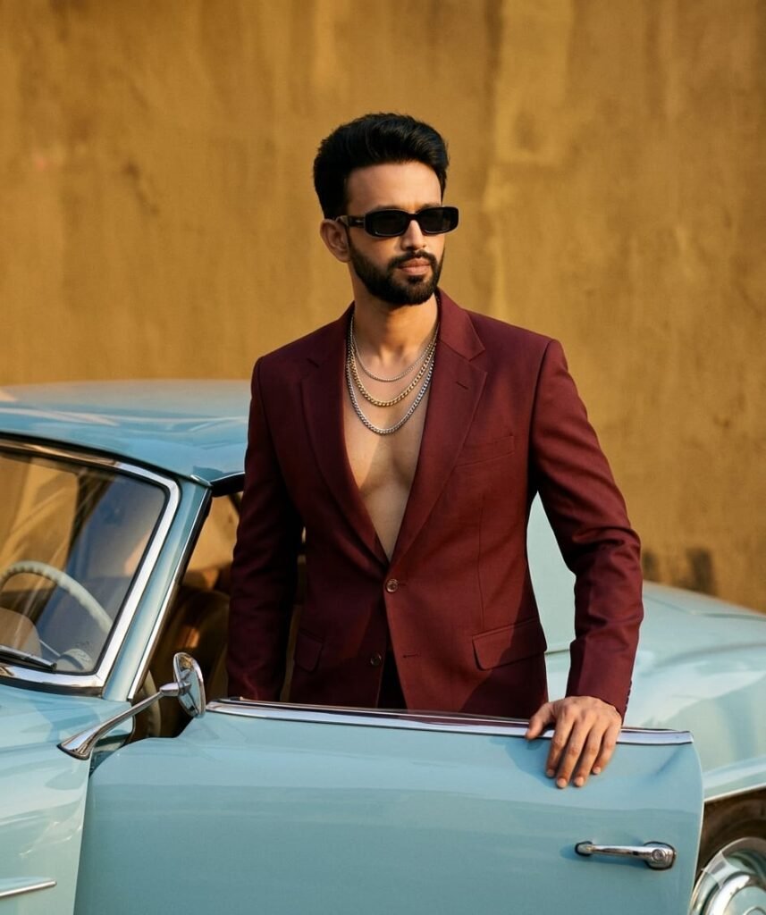 Luxury Vintage Car Fashion Portrait AI Prompt