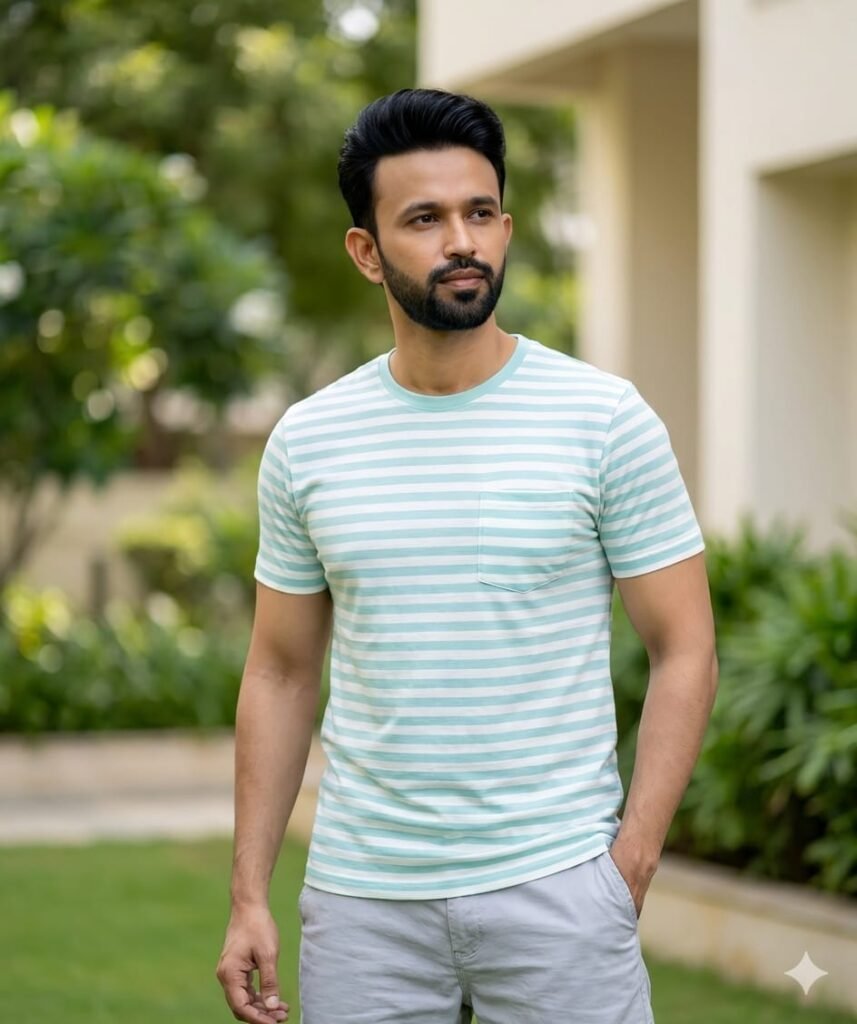 Outdoor Fashion Portrait Man AI Prompt