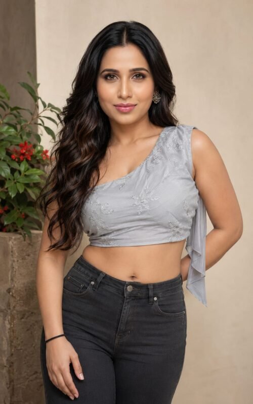 Modern Indo-Western Fashion Portrait AI Prompt