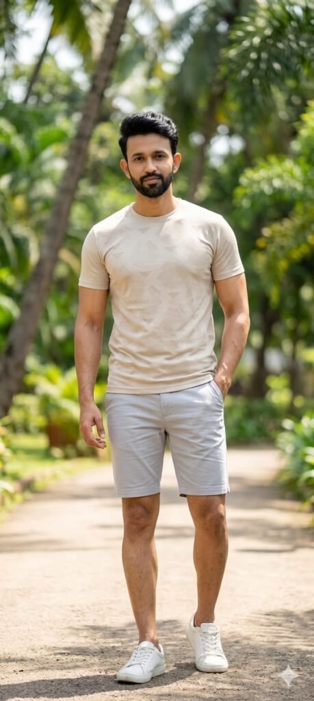 Outdoor Fashion Portrait Man AI Prompt