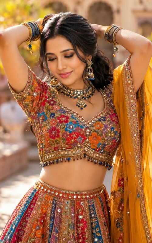 Vibrant Indian Festive Portrait AI Prompt