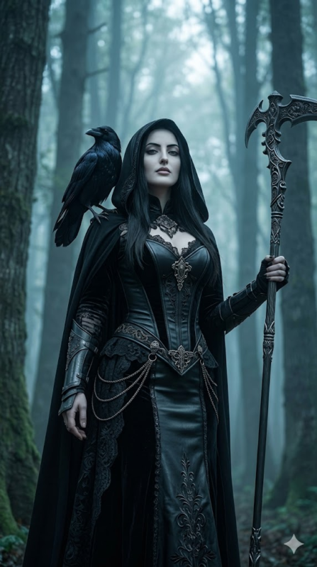 Gothic Forest Raven Queen AI Prompt