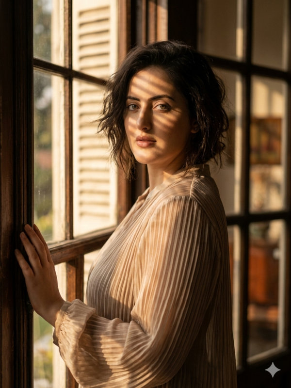 Golden Hour Fashion Editorial Portrait Prompt
